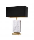 Charleston Table Lamp Brass/White/Black 68cm