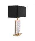 Charleston Table Lamp Brass/White/Black 68cm