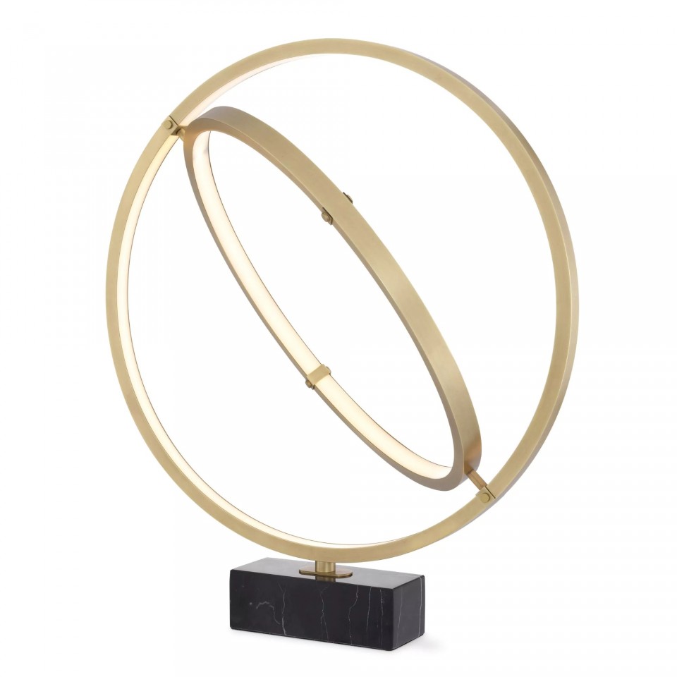 Cassini Table Lamp Brass/Black 79cm