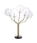 Elon Table Lamp Brass/Clear/Black 80cm