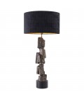 Noto Table Lamp Brass/Granite/Fabric 113cm