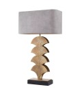 Iris Table Lamp Brass/Granite/Light Grey 77.5cm