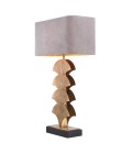 Iris Table Lamp Brass/Granite/Light Grey 77.5cm