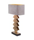 Iris Table Lamp Brass/Granite/Light Grey 77.5cm