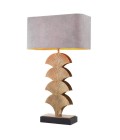 Iris Table Lamp Brass/Granite/Light Grey 77.5cm