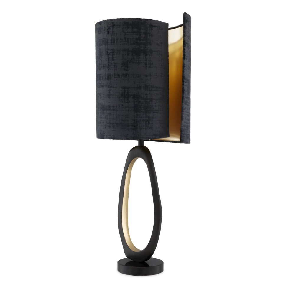 Kilian Table Lamp Gunmetal/Brass/Black 85cm