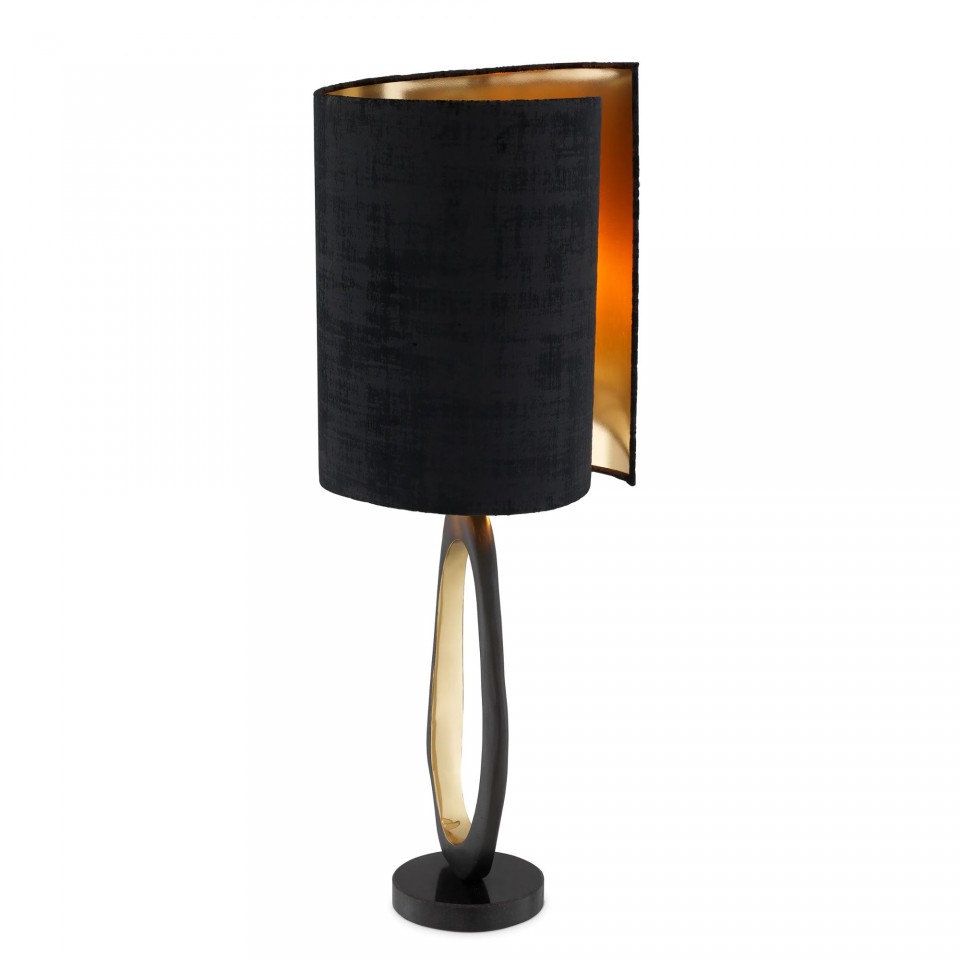 Kilian Table Lamp Gunmetal/Brass/Black 85cm