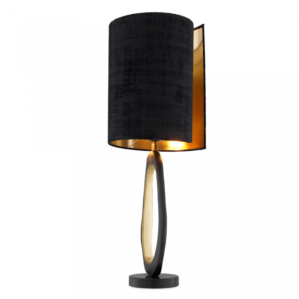 Kilian Table Lamp Gunmetal/Brass/Black 85cm