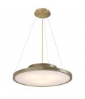 Pullman Chandelier Brass/White 70cm