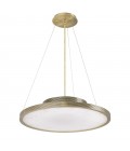 Pullman Chandelier Brass/White 70cm