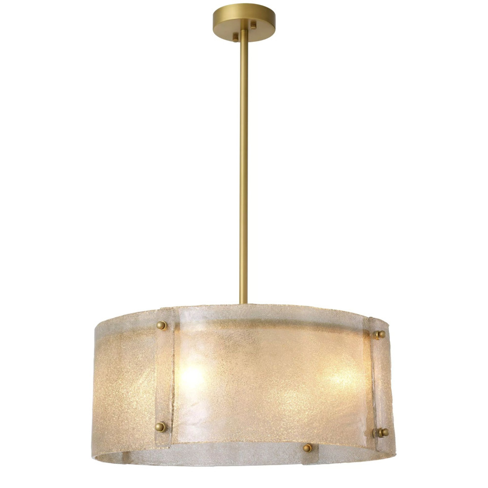 Chiara Chandelier Brass/Glass 68cm