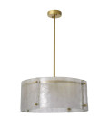 Chiara Chandelier Brass/Glass 68cm