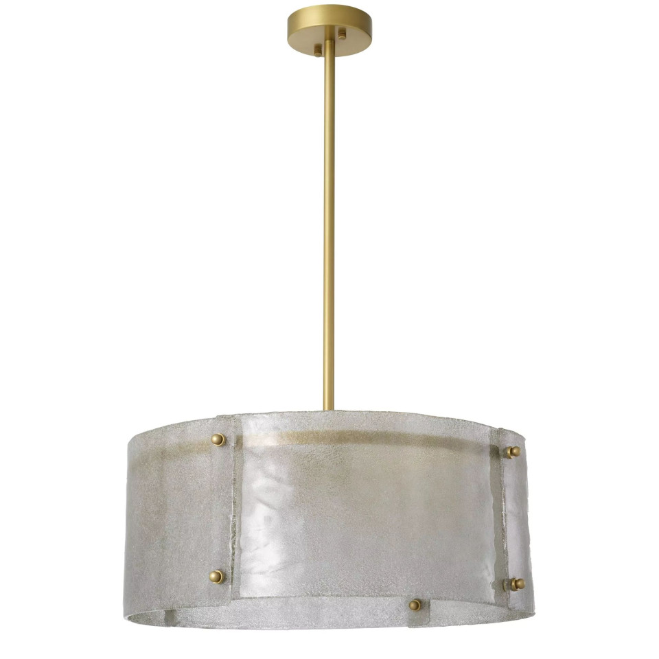 Chiara Chandelier Brass/Glass 68cm