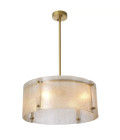 Chiara Chandelier Brass/Glass 68cm