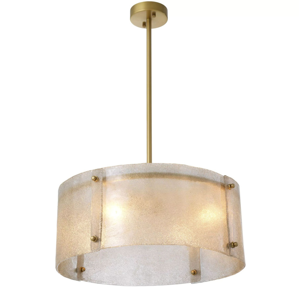 Chiara Chandelier Brass/Glass 68cm