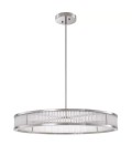 Thibaud L Chandelier Nickel/Glass 90cm