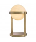 Hayward Table Lamp Brass/White 38cm