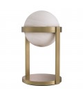 Hayward Table Lamp Brass/White 38cm