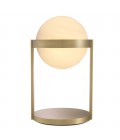 Hayward Table Lamp Brass/White 38cm