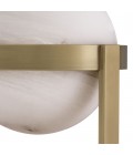 Hayward Table Lamp Brass/White 38cm