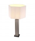 Viggo Table Lamp Nickel/White 87cm