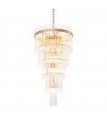 Yara L Chandelier Brass/Glass 49cm