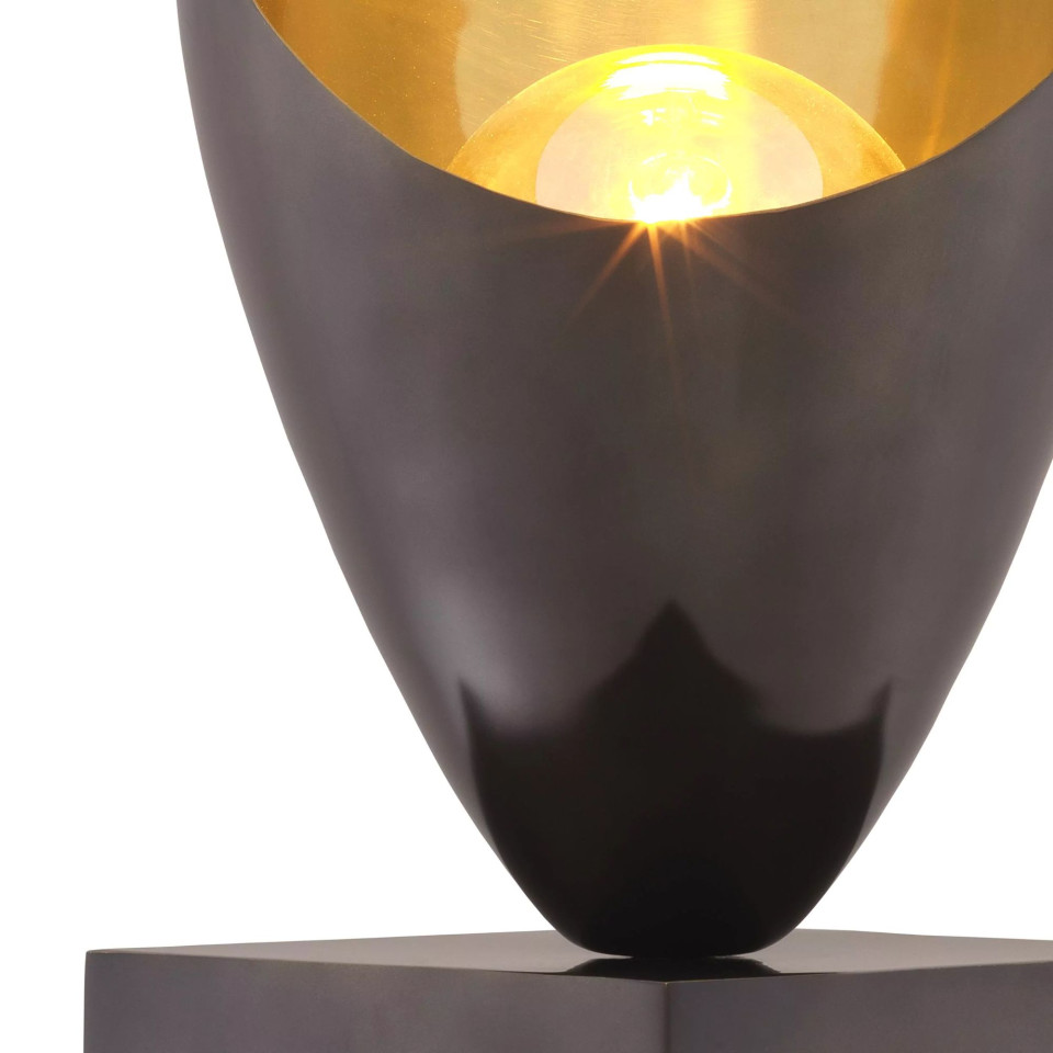 Grotto Table Lamp Gunmetal/Gold/Black 70.5cm