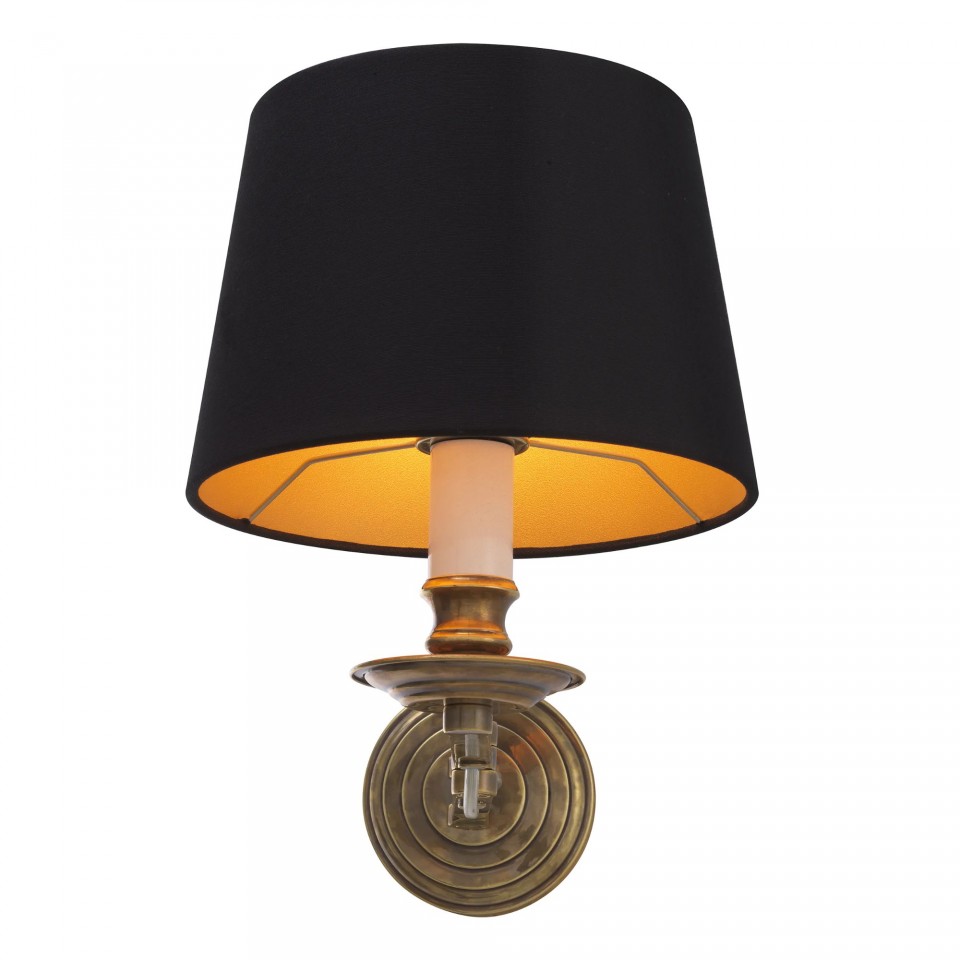 Eclips Wall Lamp Brass/Black 27.5cm