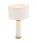 Lxry Table Lamp White/Brass 75cm