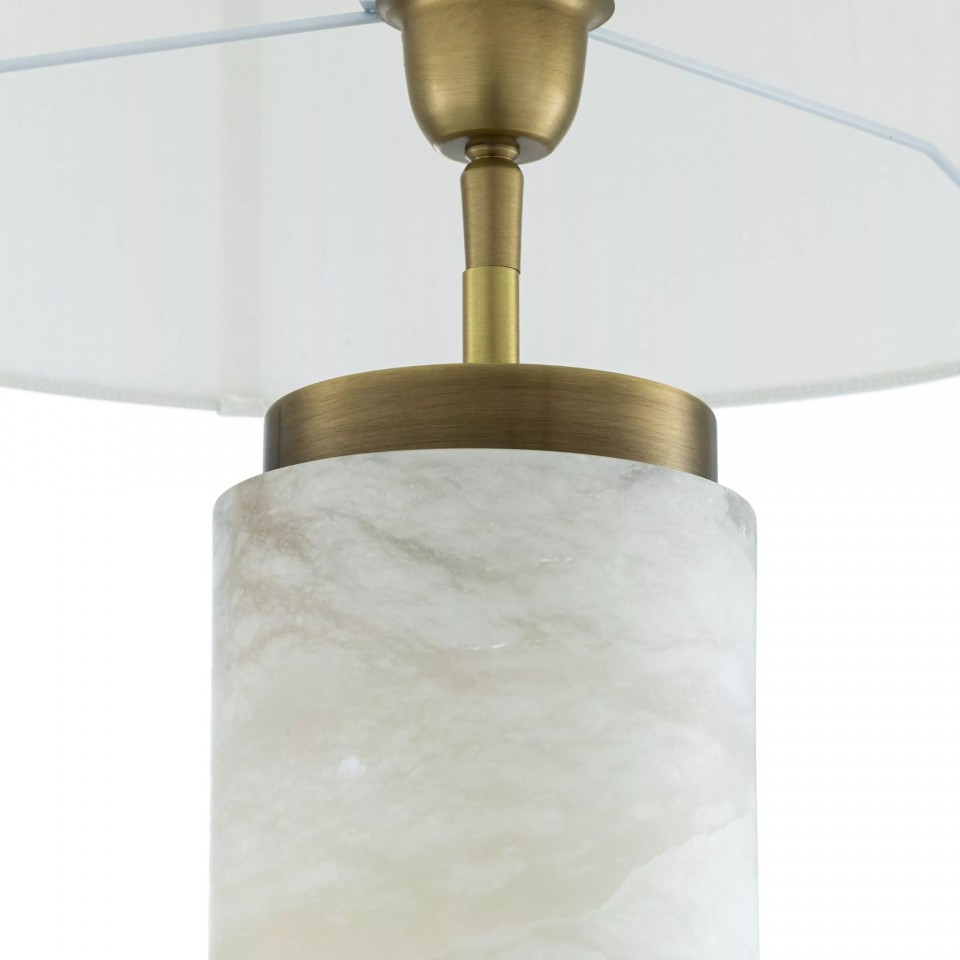 Lxry Table Lamp White/Brass 75cm