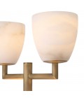 Valerius Table Lamp Brass/White 81cm