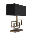 Windolf Table Lamp Vintage Brass/Black 48cm