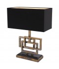 Windolf Table Lamp Vintage Brass/Black 48cm