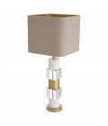 Cullingham Table Lamp Brass/Glass/Marble 87cm