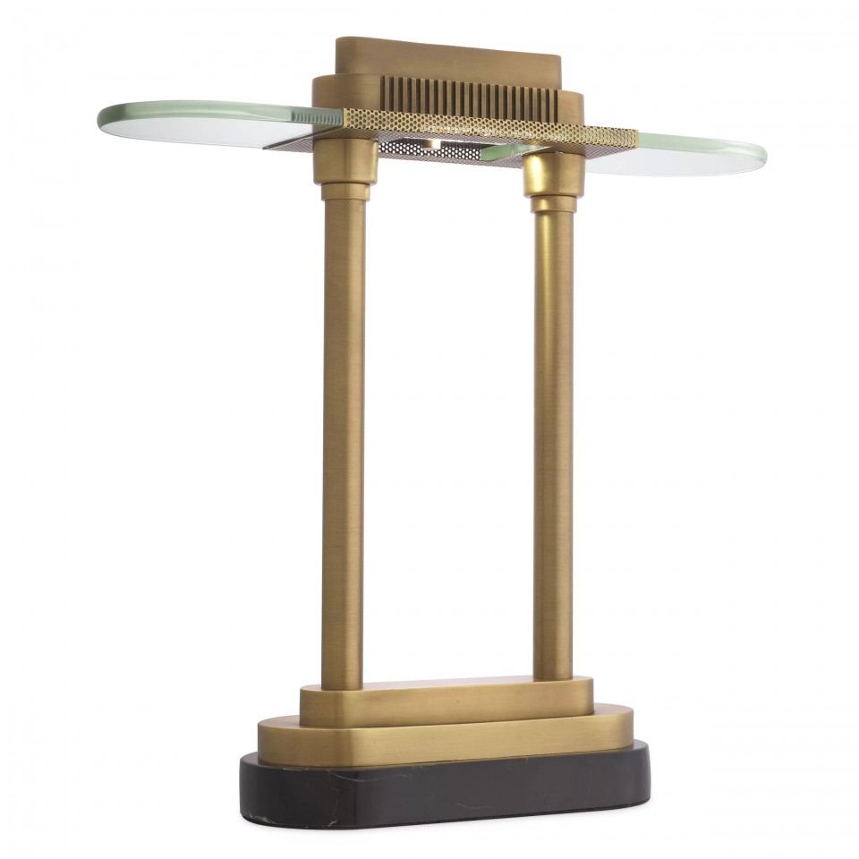 Bologno Desk Lamp Brass/Glass/Marble 47cm