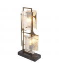 Zeno bordslampa mässing/glas/marmor 72cm