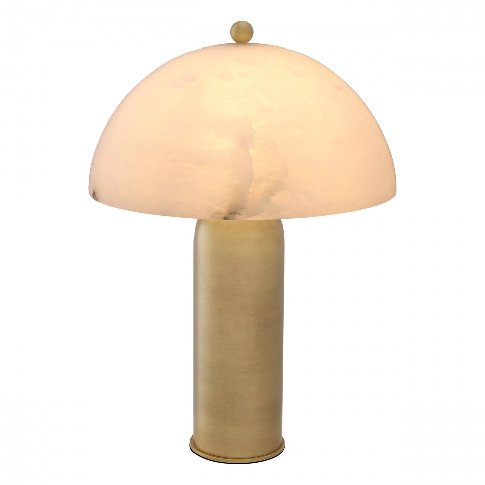 Lorenza Table Lamp Brass/Alabaster 58cm