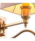 Ellington Wall Lamp Brass/Linen 30.5cm