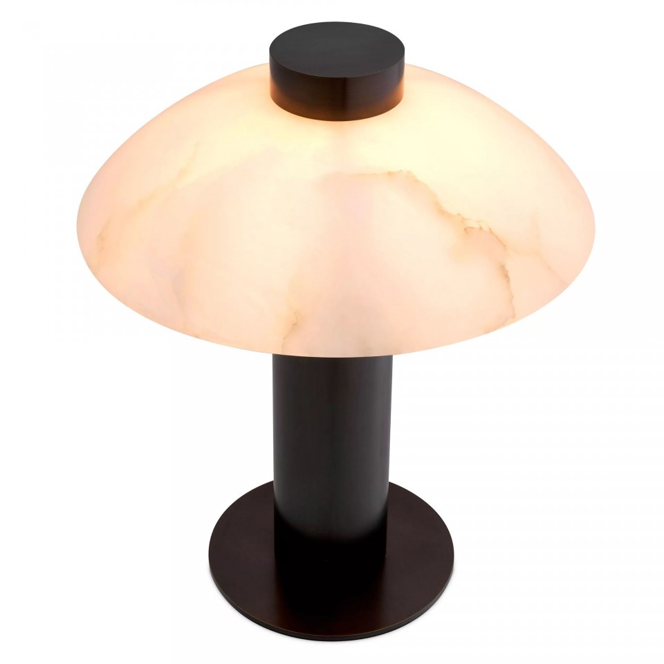 Châtel Table Lamp Bronze/White 49cm