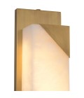 Scilla wall lamp antique brass/alabaster 60cm