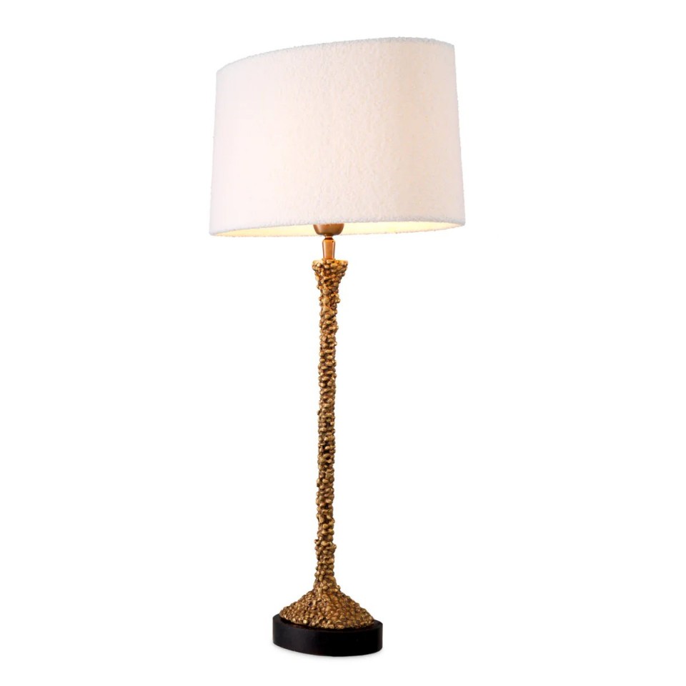 Miko Table Lamp Brass/White 70cm