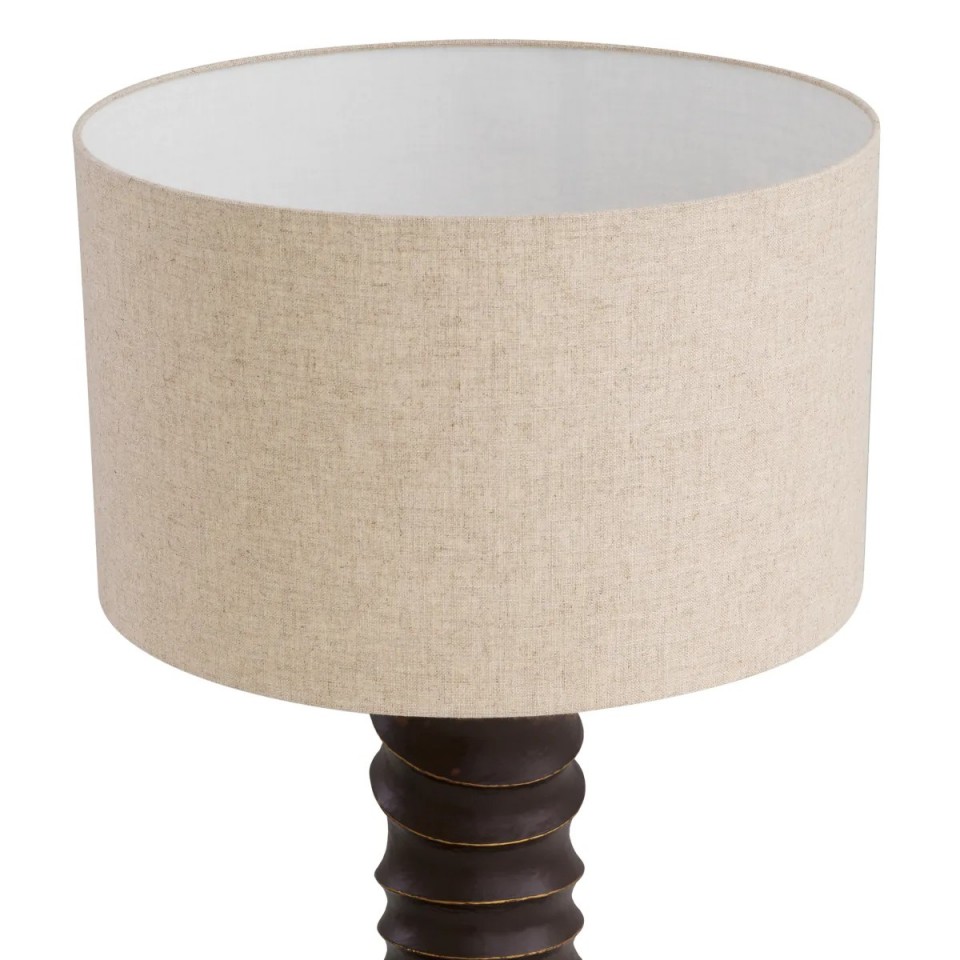 Gilardon Table Lamp Bronze/Linen 84cm