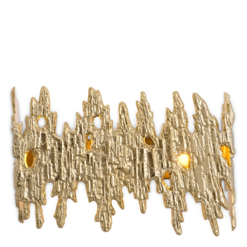 Creten wall lamp gold 41.5cm