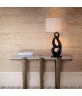 Macias table lamp bronze/linen 90cm