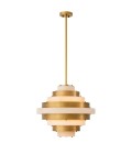 Lazzari Chandelier Antique Brass/Alabaster 60cm