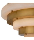 Lazzari Chandelier Antique Brass/Alabaster 60cm