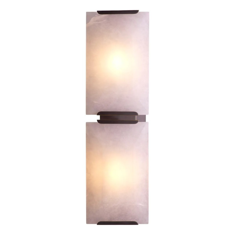 Ortiz Wall Lamp Bronze/White 51.5 cm