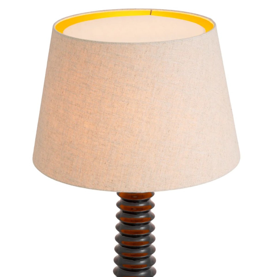 Callao golvlampa svart/linne 160cm