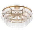 East Ceiling Lamp Antique Brass/Clear 81cm