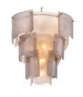 Asinara L chandelier antique brass/smoke 83cm